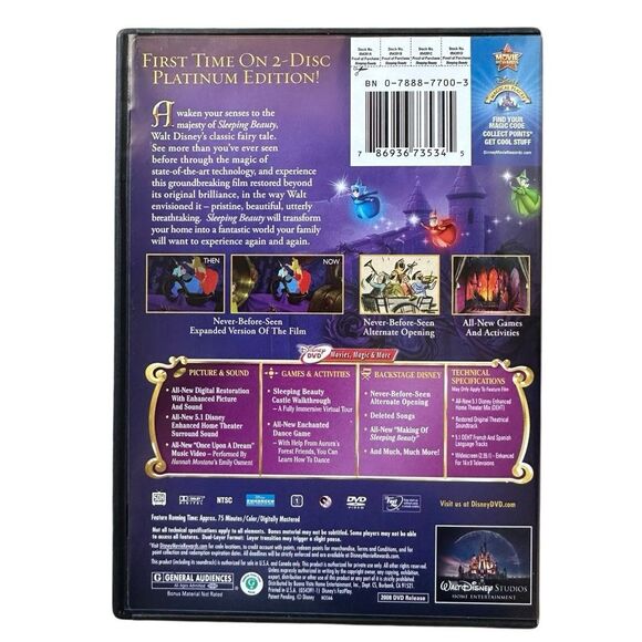Sleeping Beauty 50th Anniversary Platinum Edition DVD – 2-Disc Set (2008) - Picture 4 of 8